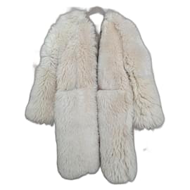 Totême-Toteme shearling coat-White
