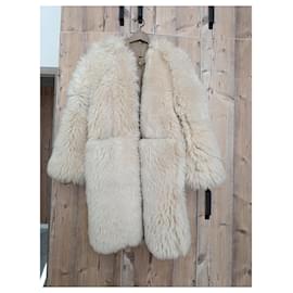 Totême-Toteme shearling coat-White