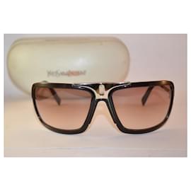 Yves Saint Laurent-sunglasses-Brown,Golden