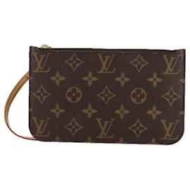 Louis Vuitton-Pochete Neverfull Louis Vuitton-Marrom