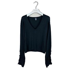 Vintage Wollpullover Versace Jeans Couture Schwarz