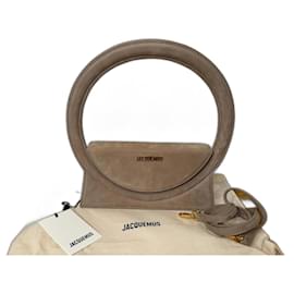 Jacquemus-The Round Bag-Beige,Gold hardware