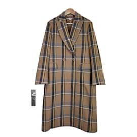 Stella Mc Cartney-Stella McCartney Checked Wool Coat-Beige