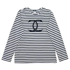 Chanel Tops Preto Branco