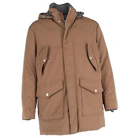 Veste à capuche Brunello Cucinelli en coton marron Marron