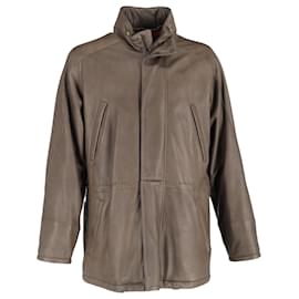 Loro Piana-Loro Piana Storm System Jacket in Brown Leather-Brown