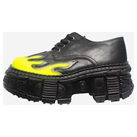 Autre Marque-Black M-WALL211-S2 flame platform shoes - size EU 42-Black
