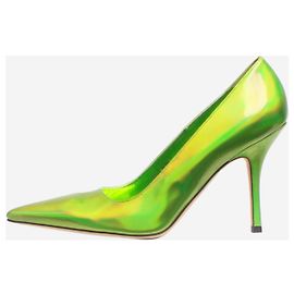 Paris Texas Holographische Pumps von Green Mama - Größe EU 41 Grün