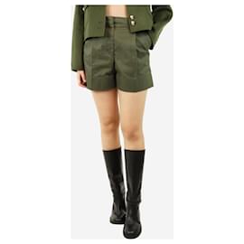 Alexander Mcqueen-Khaki shorts - size UK 10-Green