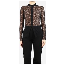 Philosophy Di Alberta Ferretti Schwarzes Spitzenhemd - Größe Schwarz