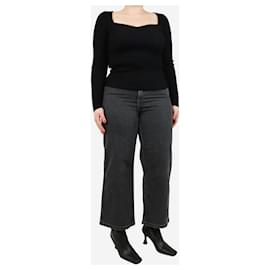 SéZane-Grey wide leg jeans - size UK 12-Grey