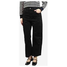 SéZane-Black wide-leg jeans - size UK 12-Black