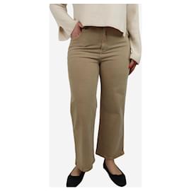 SéZane-Neutral wide leg jeans - size UK 12-Brown