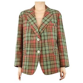 Attic and Barn Multicolour check seersucker blazer - size UK 10 Multiple colors