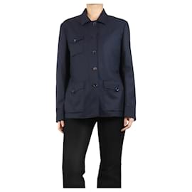 Autre Marque-Navy blue wool jacket - size UK 16-Blue