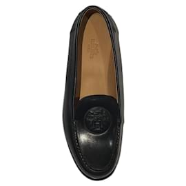 Hermès-Hermes Elegant shoes, size 38-Dark blue