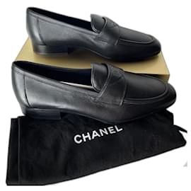 Chanel-Chanel Men's Loafers, size 41, NEW-Black