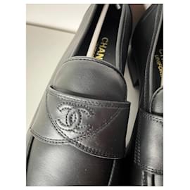 Chanel-Chanel Men's Loafers, size 41, NEW-Black