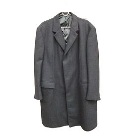 Autre Marque Henry Thiery Wool Coat Dark Grey XL Dark grey