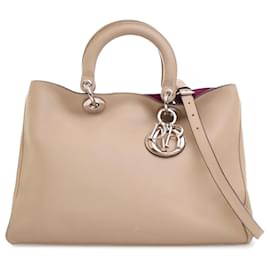 Dior-Dior Brown Large Diorissimo Satchel-Brown,Beige