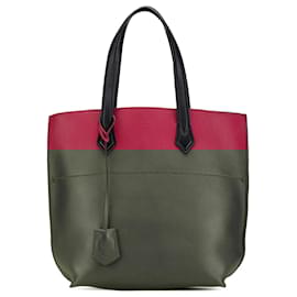 Fendi-Fendi Red Small Leather All In Shopping Tote-Red