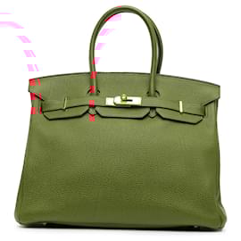 Hermès-Hermès Red Togo Birkin Retourne 35-Red