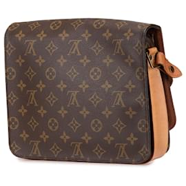 Louis Vuitton-Louis Vuitton Brown Monogram Cartouchiere GM-Brown