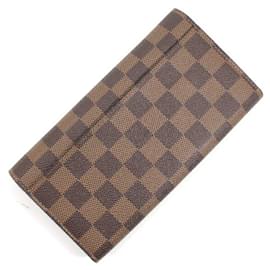 Louis Vuitton-Louis Vuitton Long Wallet Portefeuille Sarah-Brown,Pink,Damier ebene