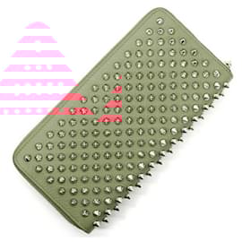 Christian Louboutin-Christian Louboutin Pink Leather Long Wallet-Pink