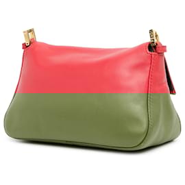 Fendi-Fendi Red Mini Calfskin Chain Mamma Forever-Red
