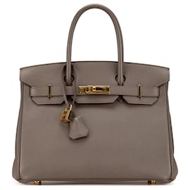 Hermès-Hermès Brown Epsom Birkin Retourne 30-Brown,Taupe