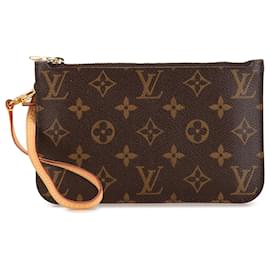 Louis Vuitton-Louis Vuitton Brown Monogram Neverfull Pochette-Brown