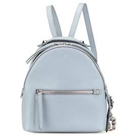Fendi-Fendi Blue Mini By The Way Flowerland Backpack-Blue,Light blue