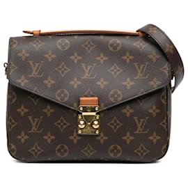 Louis Vuitton-Louis Vuitton Brown Monogram Pochette Metis-Brown