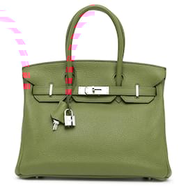 Hermès-Hermès Red Togo Birkin Retourne 30-Red
