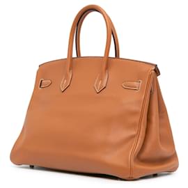 Hermès-Hermès Brown Swift Birkin Retourne 35-Brown