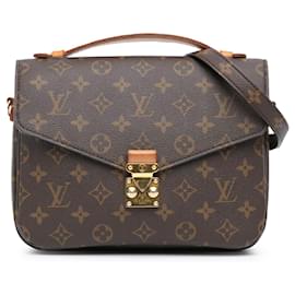 Louis Vuitton-Louis Vuitton Brown Monogram Pochette Metis-Brown