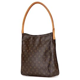 Louis Vuitton-Louis Vuitton Brown Monogram Looping GM-Brown