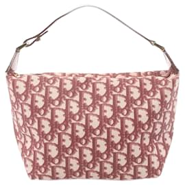 Dior-Dior Red Diorissimo Trotter Coated Canvas Handbag-Red,Dark red
