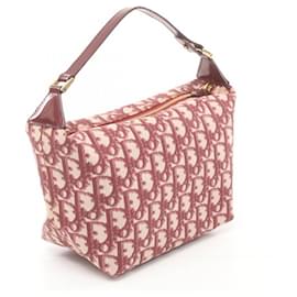 Dior-Dior Red Diorissimo Trotter Coated Canvas Handbag-Red,Dark red