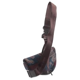Dior-Dior Brown Peter Doig Canvas Camouflage Saddle Crossbody-Brown