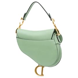 Dior-Dior Green Mini Leather Saddle-Green,Light green