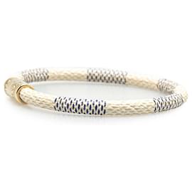 Louis Vuitton-Louis Vuitton White Damier Azur Keep it Bracelet-White