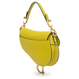 Dior-Dior Green Mini Leather Saddle-Golden,Green