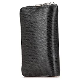 Louis Vuitton-Louis Vuitton Black Taiga Zippy Coin Purse-Black