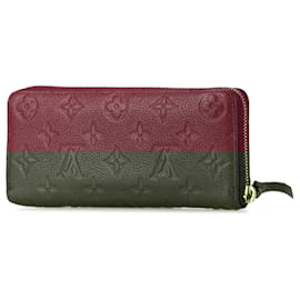 Louis Vuitton-Louis Vuitton Purple Monogram Empreinte Clemence Zippy Wallet-Purple