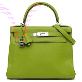Hermès-Hermès Orange Togo Kelly II Retourne 28-Orange