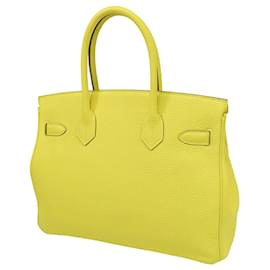 Hermès-Hermès Yellow Clemence Birkin Retourne 30-Yellow