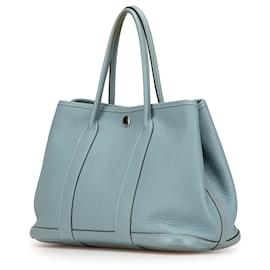 Hermès-Hermès Blue Negonda Garden Party 30-Bleu,Bleu clair