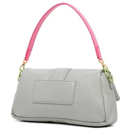 Jacquemus-Jacquemus Pink Lambskin Le Bambimou Satchel-Pink